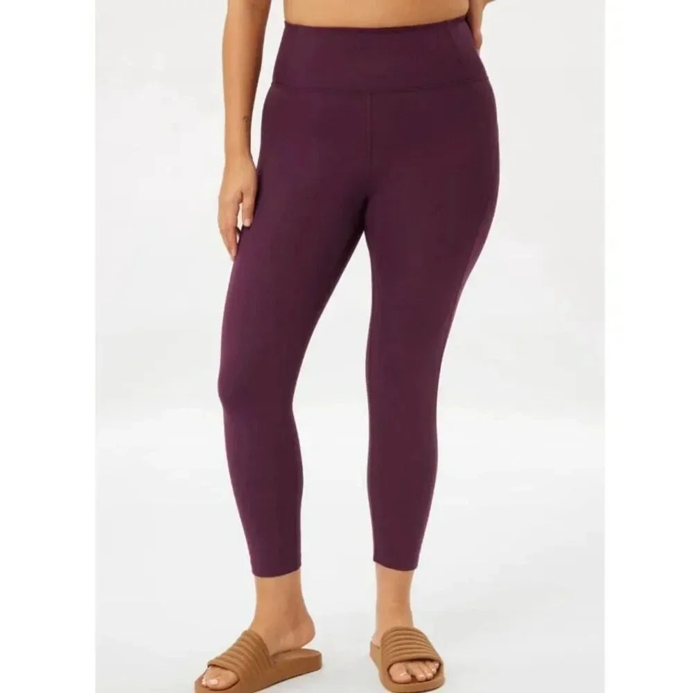 GIRLFRIEND COLLECTIVE | Plum Purple Compressive High Rise Leggings | Size Small - Picture 1 of 8
